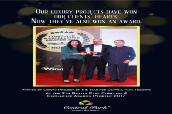 Central Park Resorts wins 'Luxury Project of the Year' Award at Realty Plus Conclave